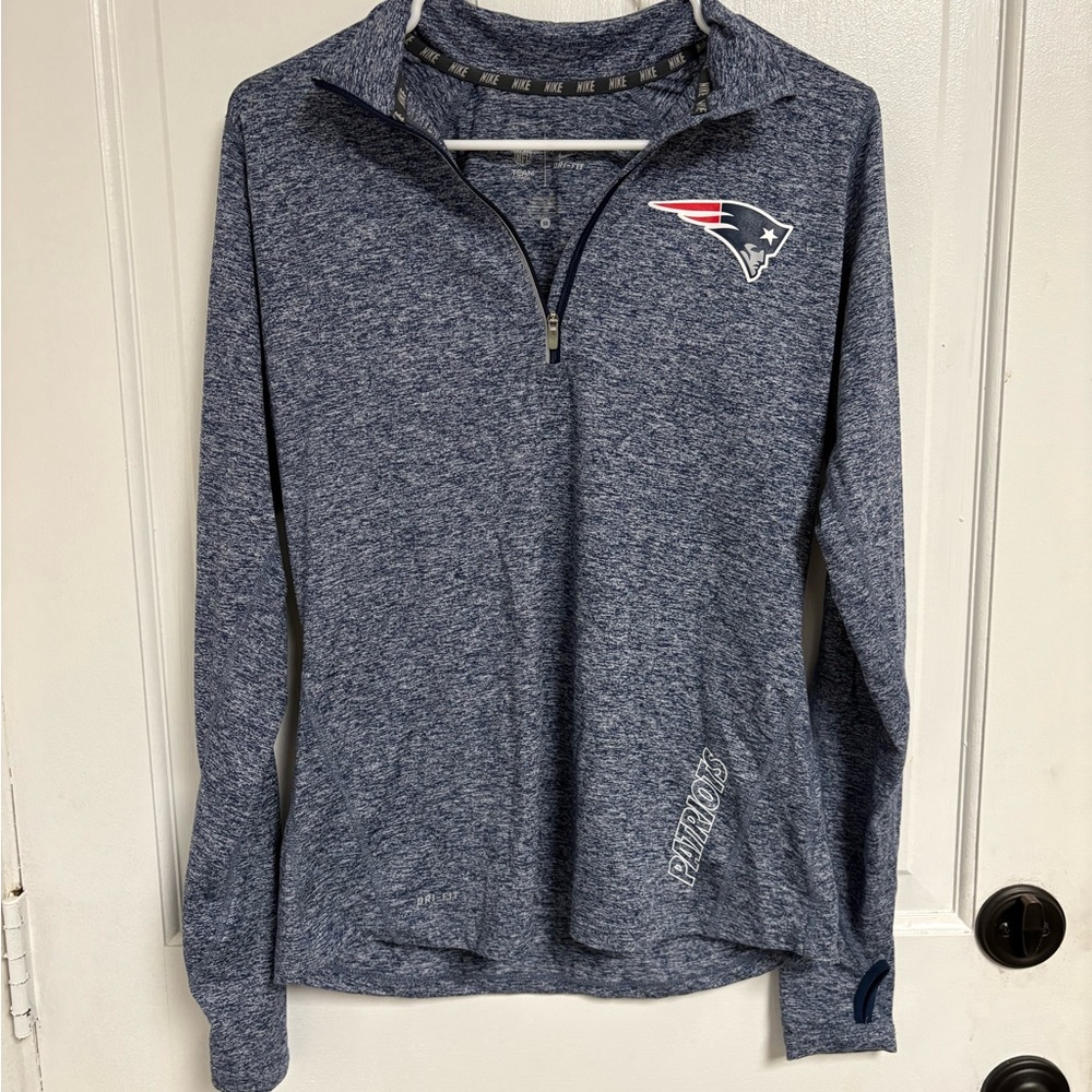 Nike New England Patriots Quarter-Zip Pullover